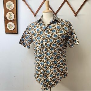 J Crew Vintage Floral Button Down Shirt